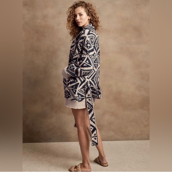 Banana Republic Sweaters - ISO!!! Banana Republic Heritage Jacquard Cardigan Poker Face XS, S, or M